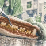Chien détartrage : tartre visible et sonde vétérinaire